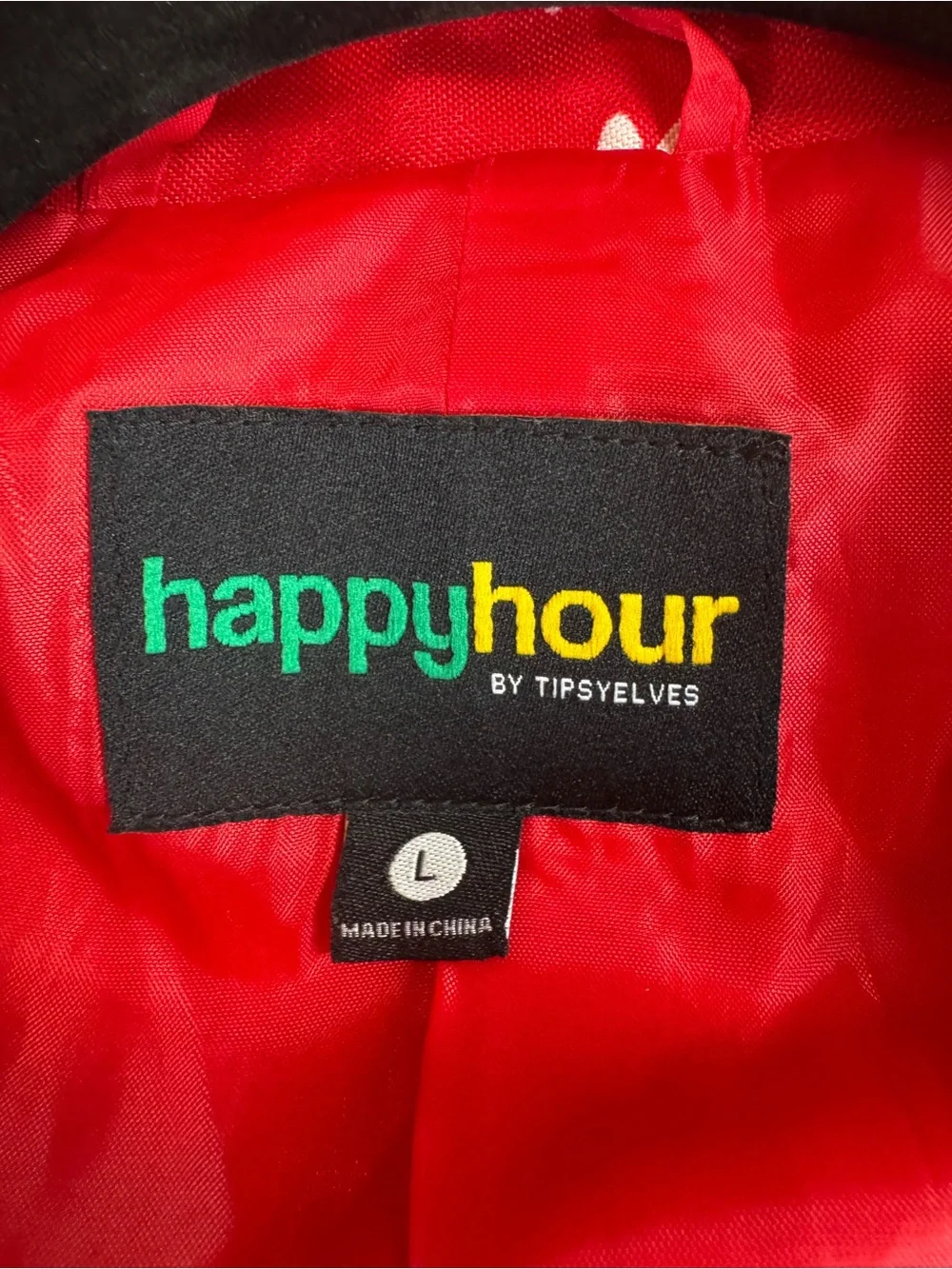 Happy Hour by Tipsy Elves: men 2 piece suit: Red LLama Christmas Ugly size Large